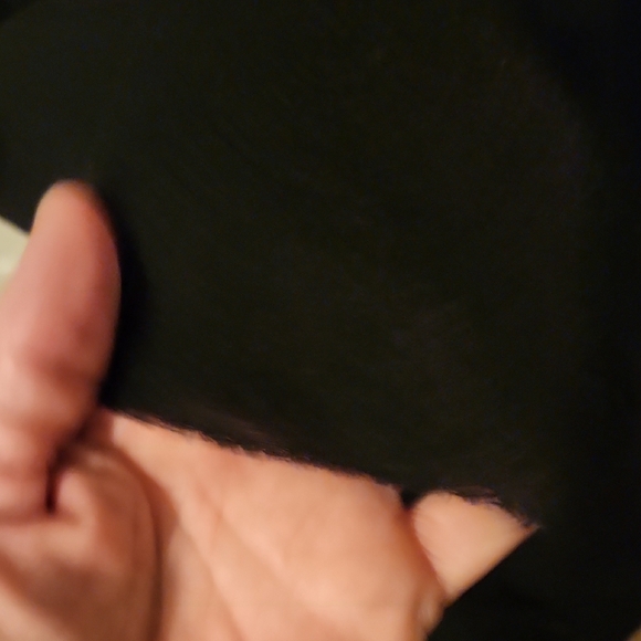 ULLA JOHNSON Smocked Black Sleeveless DRESS MIDI Sheer Back Raw Edge Women’s 8 - Picture 8 of 11